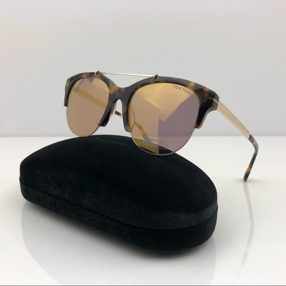 New TOM FORD Adrenne Rounded Sunglasses - Picture 1 of 16